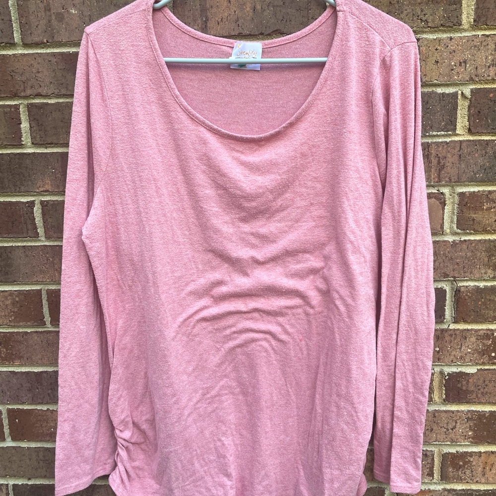Siren Lily- Womens Pink Top | XL